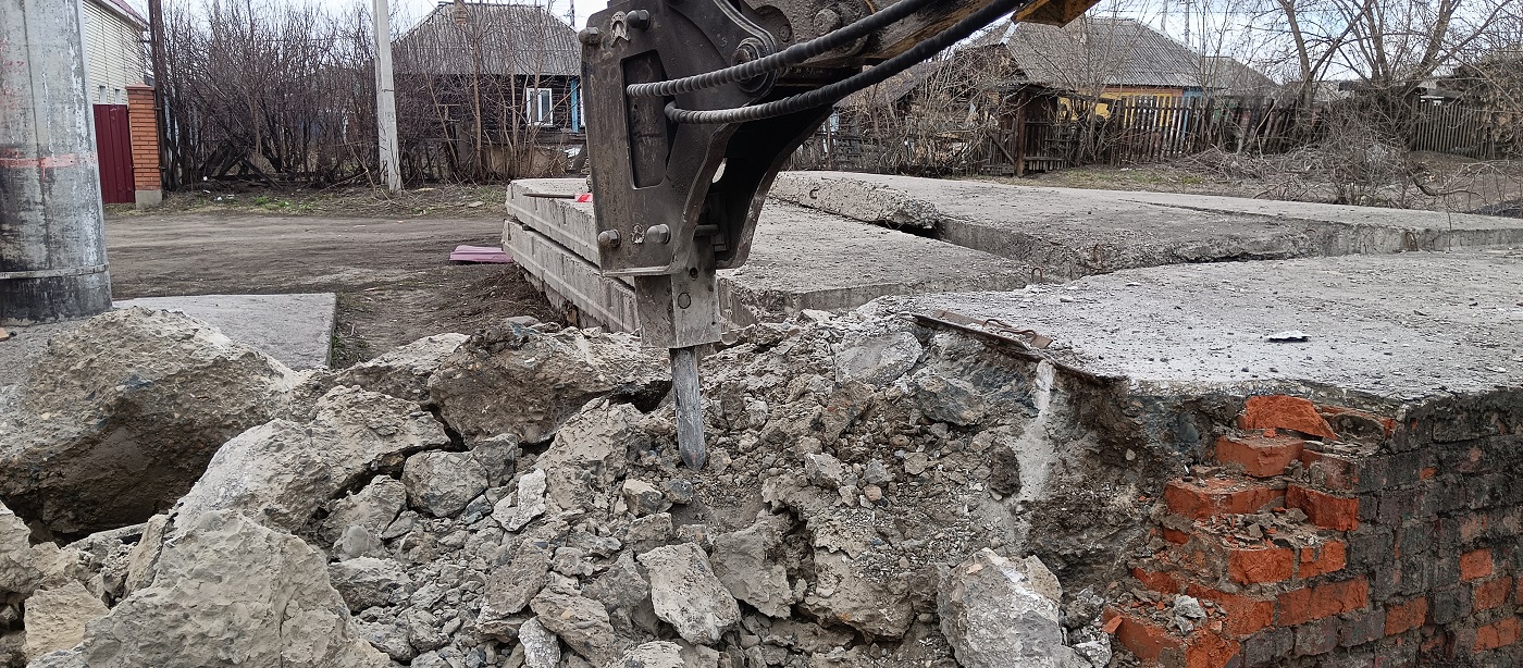 Услуги и заказ гидромолотов для демонтажных работ в Сургуте